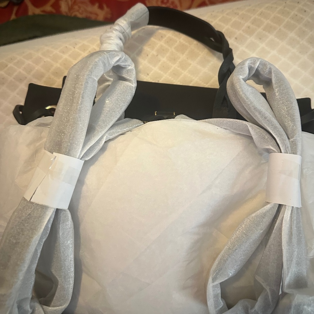 Dooney & Burke Black Nylon Flap Backpack NWT - Picture 9 of 13